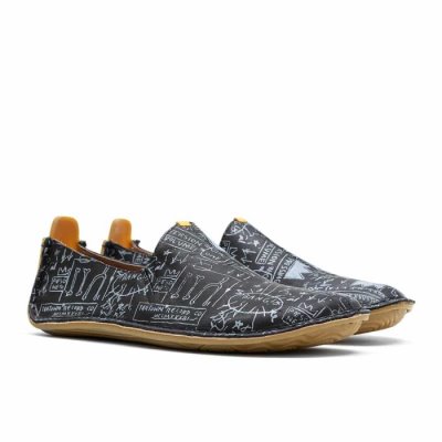 Vivobarefoot Ababa Basquiat Schoenen Dames - Zwart Casual Schoenen QWN453820